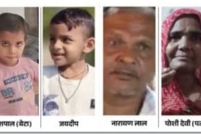 एक्सीडेंट में जालोर निवासी 3 परिवार के 6 लोगों की मौत