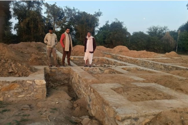 भन्दर में 1 करोड़ 40 लाख की  लागत से बन रहा  चिकित्सालय भवन